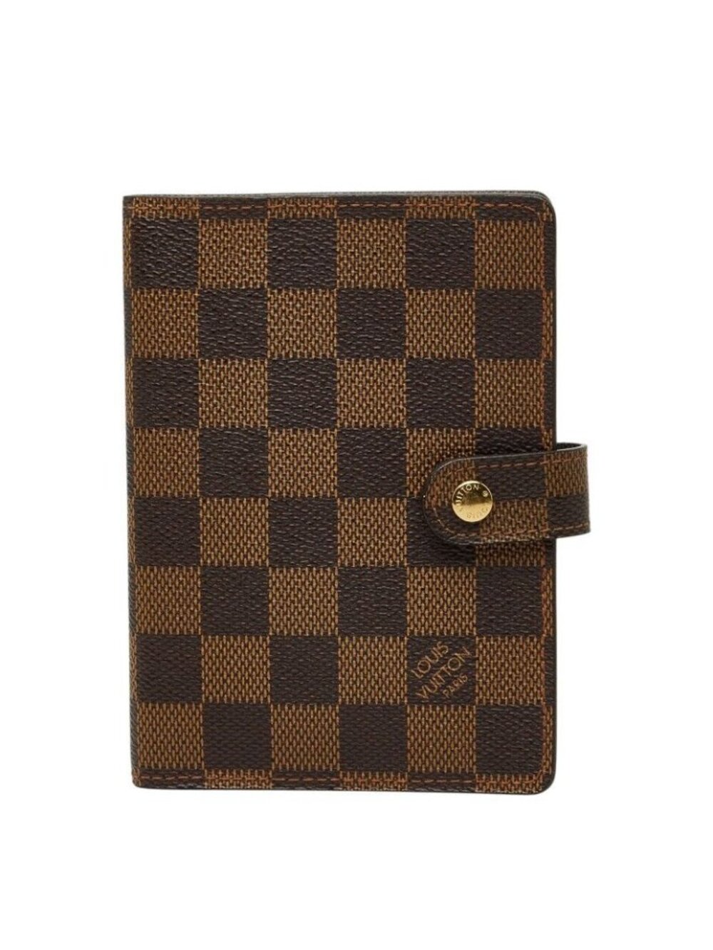 Louis Vuitton Damier Agenda PM Notebook Cover Brown Leather